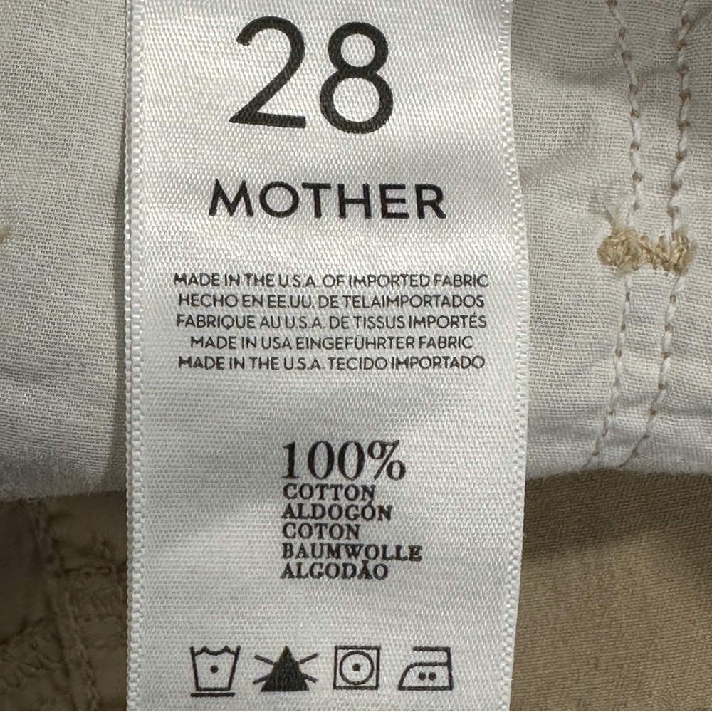 Mother Dropout Cuff Short In Size 28, Color "Padd… - image 8